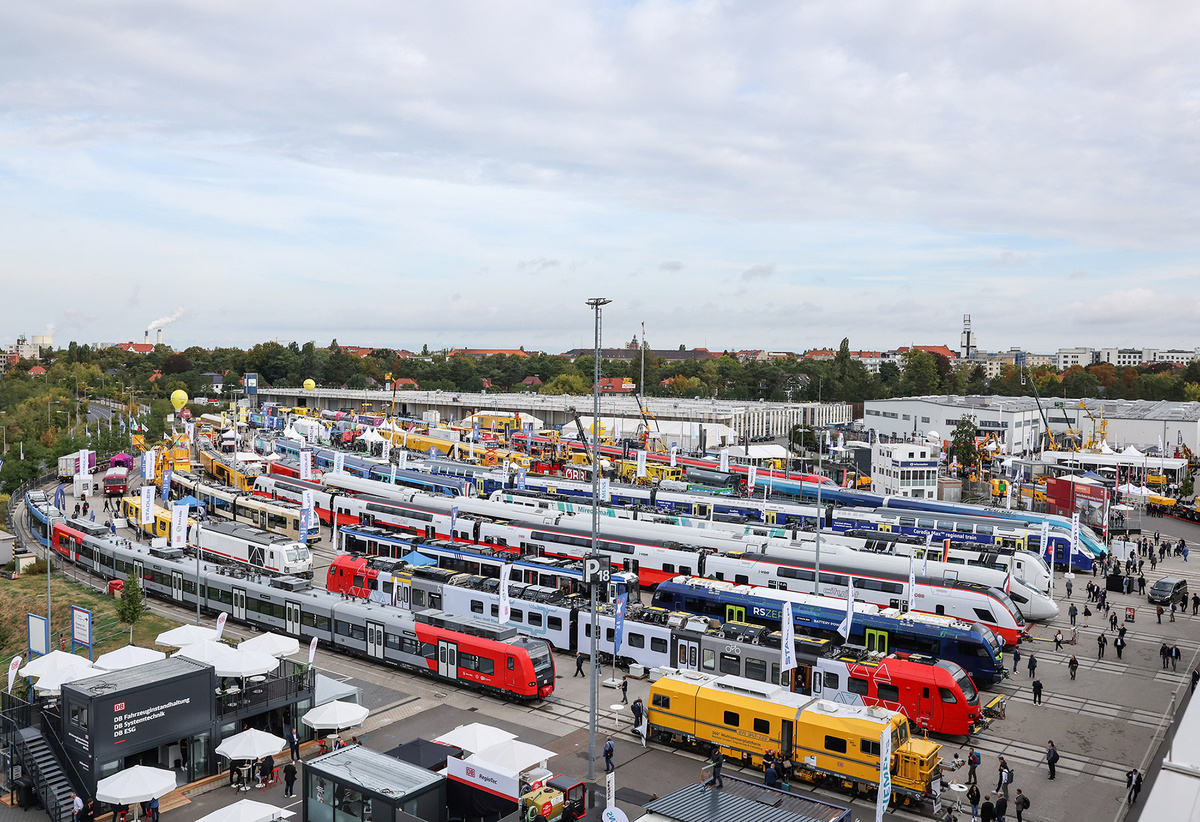 МВПС и другой подвижной состав на Innotrans 2024. Источник: Messe Berlin