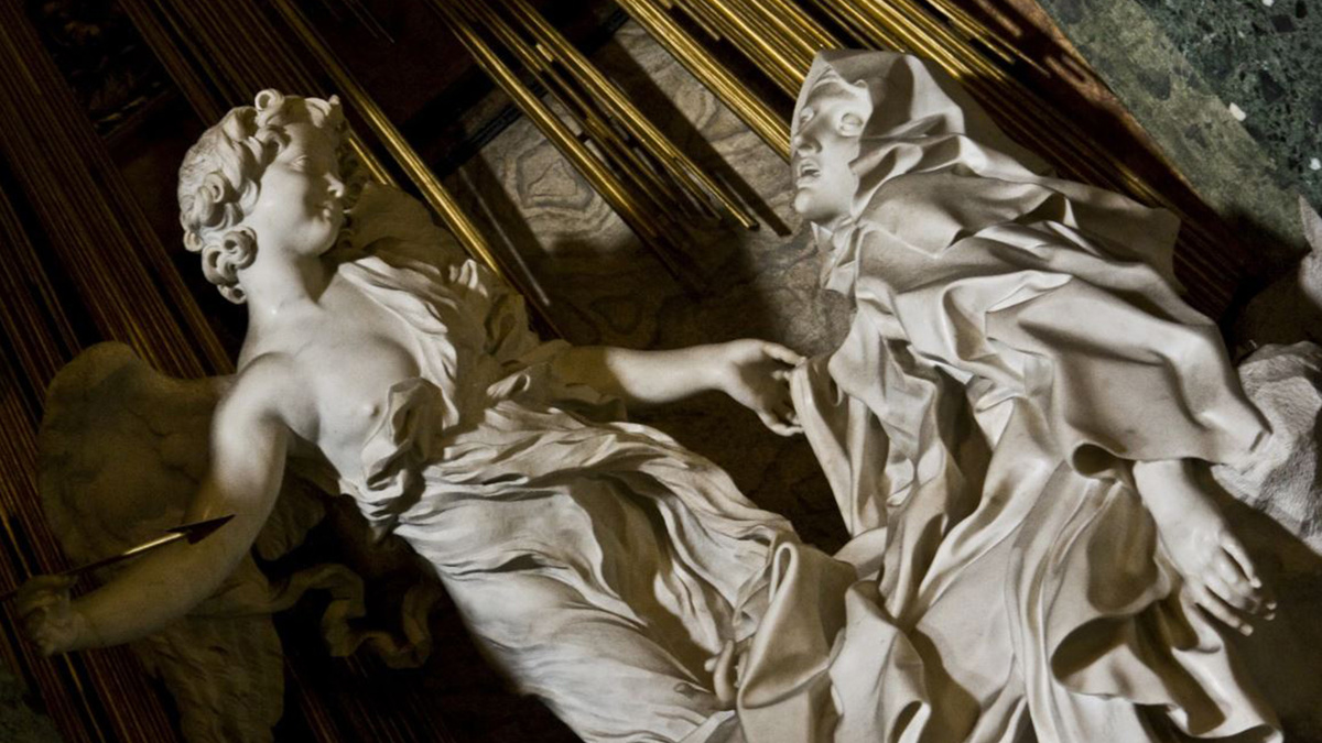 Джованни Лоренцо Бернини - Экстаз святой Терезы Авильской (фрагмент), 1645–1652 г.г.