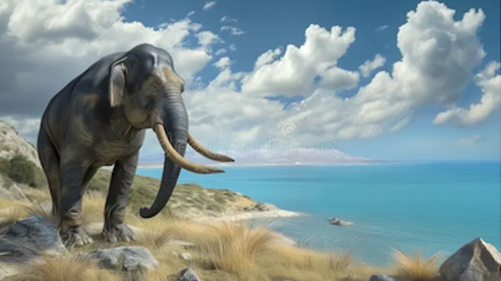 Этот слон кажется большим только на фоне степи. В которой он, кстати, никогда не жил.