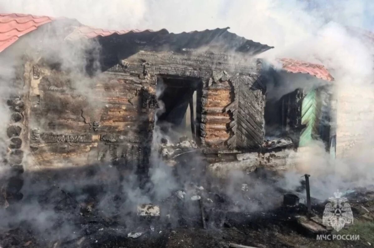    Бабушку с жуткими ожогами после пожара доставили в реанимацию в Башкирии
