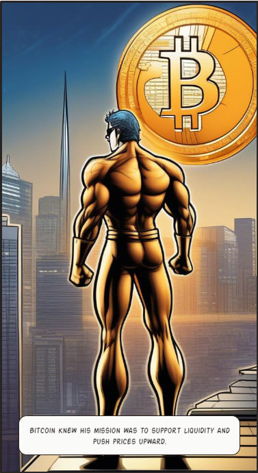Биткойн знал о своей миссии, поддерживать ликвидность и подталкивать цены вверх !