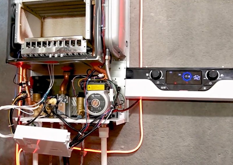 Котел в разобранном состоянии