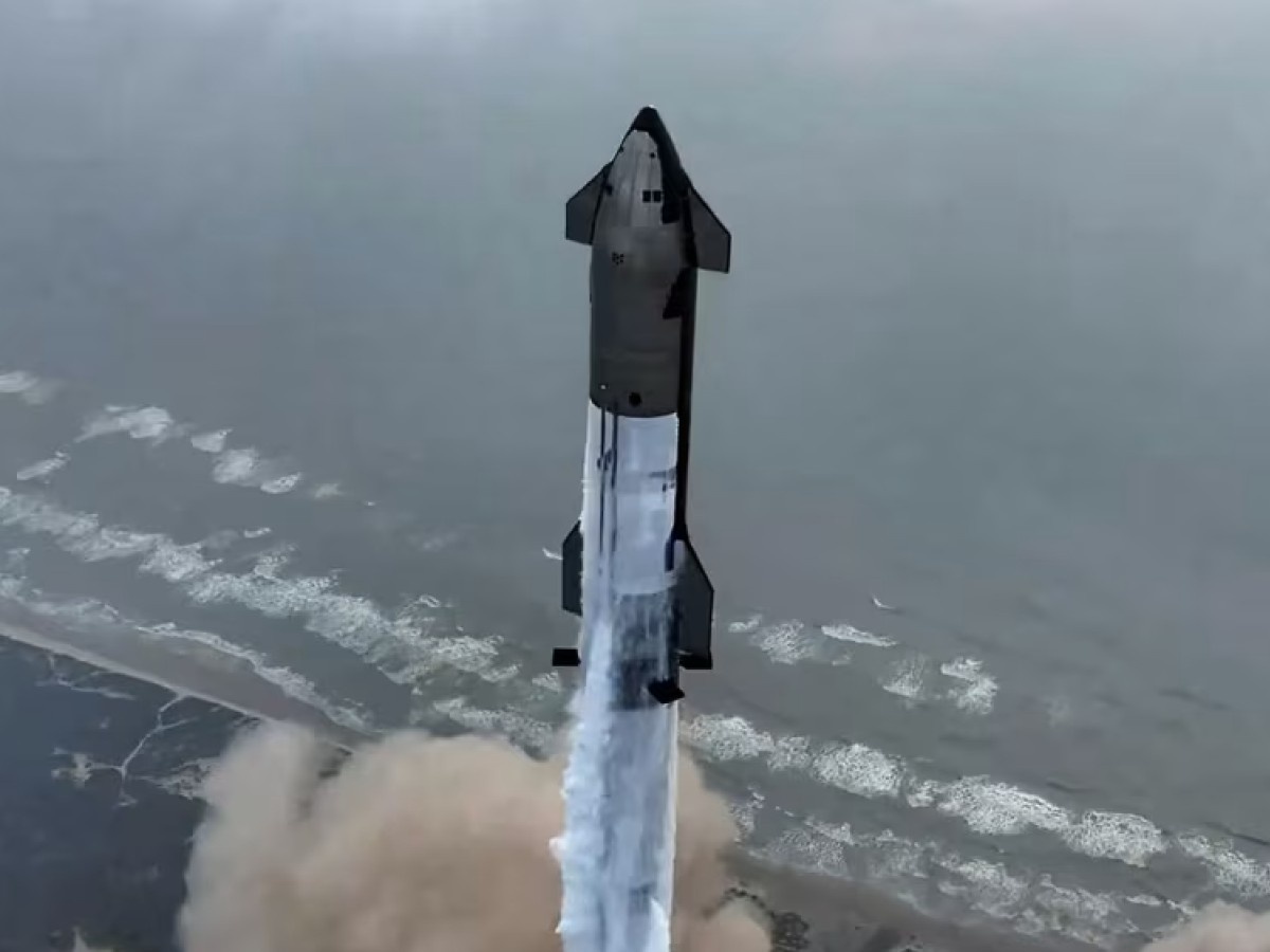    SpaceX показала захватывающие кадры полёта Starship