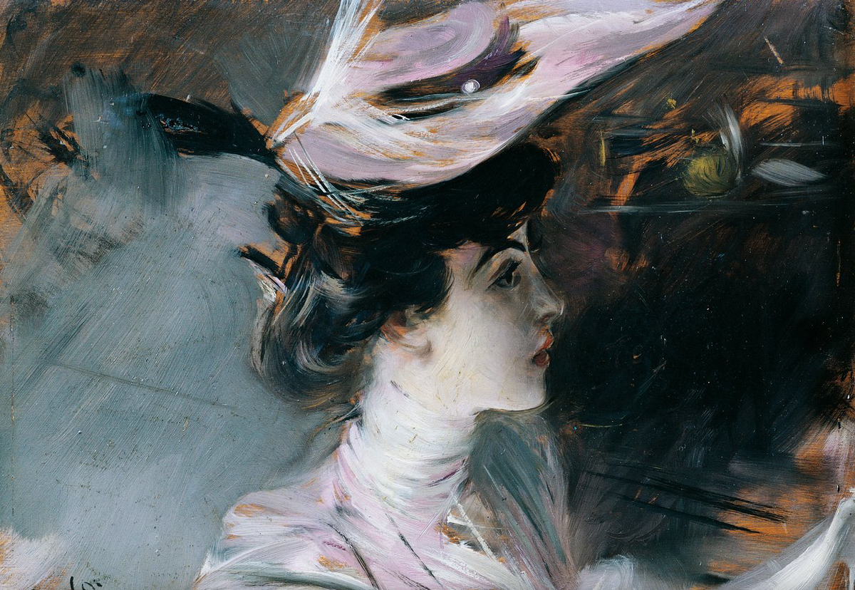 Лина Кавальери в новой шляпе, Джованни Бальдини