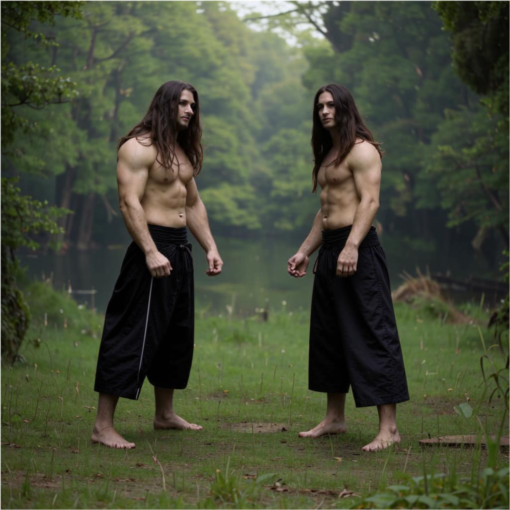  Тренировка 
На лесной поляне, когда появились трое мужчин, Каром и его друзья, его уже ждал Семар. Каром обещал научить Семара мастерству борьбы и отнёсся к этому весьма серьёзно. Каром познакомил молодых людей друг с другом и спросил у Семара: «Ты не против, если мы будем тренироваться все вместе?» Семар радостно отреагировал на такое предложение: «А можно и мои друзья будут приходить на эти тренировки?» «Конечно можно, это даже здорово. В следующий раз пусть приходят, мы не против». 

Трое мужчин были опытными воинами, которые владели различными видами борьбы. Они знали, что для того чтобы стать настоящим мастером, молодому человеку потребуется много времени и терпения. Об этом Каром предупредил Семара: « Твоя задача будет потом, как сохранить большое количество энергии после борьбы и совершенно не устать. Мы научим тебя, как использовать энергию противника себе на пользу, чтобы каждый его удар наполнял тебя энергией, но это будет потом, когда ты усвоишь все приёмы физические».

Друзья начали обучать молодого человека с самых основ. Они показывали ему различные приёмы и техники, объясняли, как правильно использовать силу и контролировать дыхание. Семар был очень старательным учеником и быстро усваивал новые знания. Он восхищался, когда видел, как друзья между собой устроили показательный бой. Тренировка продолжалась уже часа три, но Семар был готов и дальше тренироваться, пока Каром не сказал, что на сегодня хватит.

Молодые люди прилегли на поляне, отдыхая, неспешно повели беседу. «Что, Семар, твои родственники не против наших тренировок?» — спросил Каром. «Нет, не против, даже дедушка сказал, что это мне очень пригодится», — ответил юноша. «А родители твои не против?» «Я не знаю, их пока в поселении нет. Они где-то за Крышей мира. Они скоро должны уже вернуться. Тогда я у них спрошу, но я думаю, что они не будут против», — ответил Семар. «Дедушка мой знает и одобрил, а это значит, всё хорошо. Кстати, он велел передать вам, что скоро у нас начнутся празднования особенного дня, когда наступит самый длинный день года и самая короткая ночь. В этот день у нас собирается вся молодёжь, ищут себе пару, знакомятся, потому что на этот праздник съезжаются со всей округи все, кто хочет. Праздник продолжается почти неделю. Поставят шалаши для жилья приезжих, будут костры и временные кухни, если их будет больше, чем каждая семья может вместить приезжих. Дедушка сказал, чтобы я передал вам приглашения для вашей всей молодёжи, чтобы вы приняли участие в гуляниях. Вы же не против?» — спросил Семар. «Ну что ты, мы только за. Это очень здорово, мы сможем поближе подружиться с вами, это будет полезно всем», — радостно ответил Каром.
   -"А как проходит этот праздник? Расскажи подробнее о его значении, правилах его проведения, чтобы нам не нарушить ваших традиций, когда мы прибудем на ваш праздник"- попросили друзья.                                                                                                                                                                       -"О-о-о, это очень почитаемый у нас праздник. Вначале все знакомятся, называют своё мирское имя и род"- "подожди, пожалуйста, Семар, чтобы мы тебя больше не перебивали, ты нам сразу объясняй, что значит мирское имя, что значит род и всё остальное, а то нам не всё понятно. хорошо"- перебил его Дан.                                                                                                                            -"Хорошо, начну сначала. Когда все собираются у нас на Торжище, это такая большая площадь, где в повседневной жизни ведутся торги всего, что можно продать. В дни великого солнцестояния собирается всё население близлежащих поселений и даже тех, кто живёт далеко за пределами наших земель. Это очень значимый праздник для нашего народа, здесь присутствуют все: от стариков до мальцов. Старики делятся своей мудростью с теми, кто готов её принимать, малые любят слушать всякие истории про древних и их подвиги. Молодёжь возле костра водят хороводы и знакомятся. У нас есть два имени у каждого, одно имя тайное, магическое, его знают лишь родители и открывают его своему чаду только к осознанию его серьёзности. Его не должен знать никто, иначе можно через него навредить его носителю, отобрать магический дар, убить, подчинить себе. Второе имя мирское, но и оно означает многое, в первую очередь путь, который предназначен человеку в этой жизни, и его предназначение, которое он должен исполнить. Если человек не исполняет своего предназначения, то он называется безпутным, а это очень тяжело, он теряет смысл жизни. Потом начинаются всякие игры, где молодые люди приглядываются друг к другу. У нас есть такая игра, называется она «ручеёк». Смысл этой игры заключается в том, что девушка выбирает себе суженного, но если она ему не нравится, то он на следующем круге выбирает другую, девушка понимает это и выбирает другого. И так до тех пор, пока не образуют себе пару. Дальше пары прыгают через костёр, это символ очищения от старого и соединение через Херувима, это высшее существо, созданное нашим Творцом в помощь людям. Херувим — это огненный ангел высшего порядка, и он, очищая, благословляет пару. Далее пара уединяется и принимает знания Карны о перевоплощении и соединении, и только тогда, когда женщина посвящалась в Вальки, она позволят своему избраннику расчесать специальным гребнем, свои волосы, которые правильнее у нас называются космы, за связь женщины с высшими силами. Те волосы, которые выпали и остались на гребне, девушка брала с собой и плела из ниток и этих волос пояс или очелье для избранника, тогда он был защищён со всех сторон. Эта защита такая сильная, что даже магия не в силах её разрушить. Пары у нас создаются на всю жизнь. Но это у ведающих. Сейчас уже много людей, которые несерьёзно относятся к традициям, и многие перестают владеть магией, просто вырождаются"- печально произнёс Семар. Друзья с огромным интересом выслушали его, приняли к сведению его рассказ. "- Огромное тебе благодарность за такое просвещение, и нам будет очень интересно и познавательно это всё увидеть своими глазами. Они ещё поговорили немного о разном, они остались довольны сегодняшним днём.

Настало время прощания, друзья пожали руку юноше, обернулись птицами и полетели в горы. Семар остался на поляне, вспоминая приёмы и прикидывая, кого из своих друзей можно привлечь для обучения. Пока он размышлял, на поляне появилась Милослава. «Ну что, братишка, как прошла тренировка, ты доволен?» — спросила она. «Ты знаешь, очень доволен, у них есть чему поучиться. Я думаю, это надо всем нашим ребятам сказать, чтобы приходили на тренировки, это пригодится всем нам». «А ты согласовал с Каромом?» — «Да, и его друзья тоже не возражают. Ты бы видела их бои, как они сражались между собой, это похоже на какой-то танец, если бы он не нёс смерть». — восхищённо сказал Семар. «А ты что, даже не подсматривала? Тебе же было интересно, как это всё будет, и ты бы могла невидимой всё видеть». — «Я была занята подготовкой к празднику, дедушка меня попросил кое о чём, поэтому я не смогла быть здесь. Кстати, дедушки не будет, наверное, дня три, но к празднику он обещал вернуться. Его позвали в Аркаим, там намечается какая-то встреча Просветлённых, будут, видимо, решать что-то важное. Ну ладно, пошли домой, там бабушка заждалась, наверное, и пироги остыли». Брат с сестрой встали на тайную тропу и уже через десять минут были у крыльца своего дома, где их встретила Бабушка своим ворчанием -" И где вас носит, время уже за полдень, а вы ещё не ели, пироги нынче с грибами и кулебяка готова, киселя вам из морошки сварила." Милослава обняла её -" Мы готовы всё съесть, бабулечка, только накорми нас, мы голодные очень"                                                                                                                                                                                    

