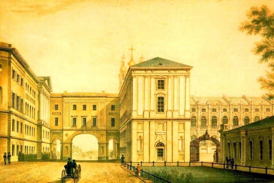 А.Е. Мартынов «Царское Село. Садовая улица», 1821-1822