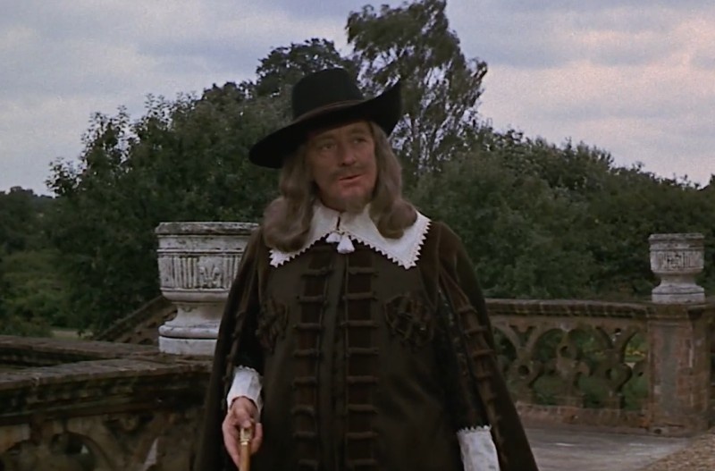 Карл I в Холмби-Хаус. Кадр из фильма "Кромвель" (1970).