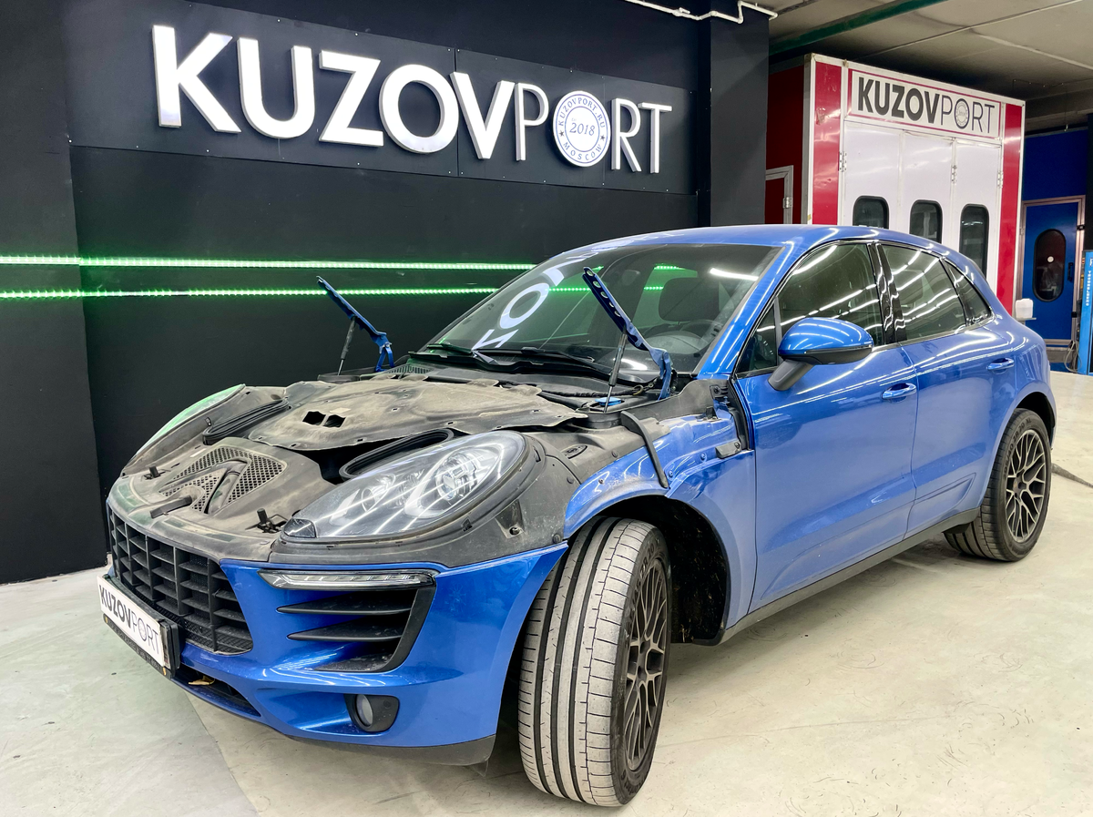 Окрас капота со снятием на Porsche Macan S