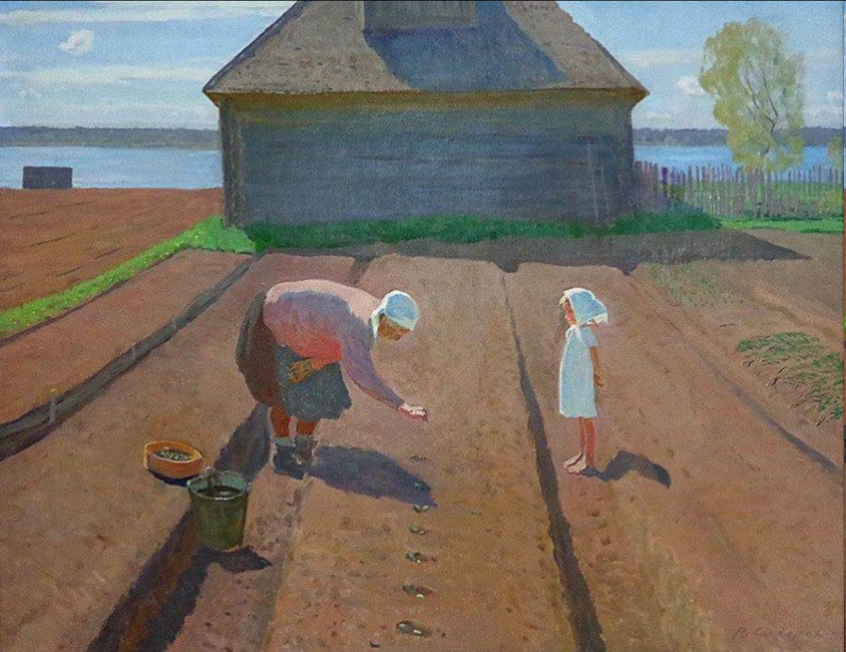 Валентин Сидоров. «На тёплой земле». 1964