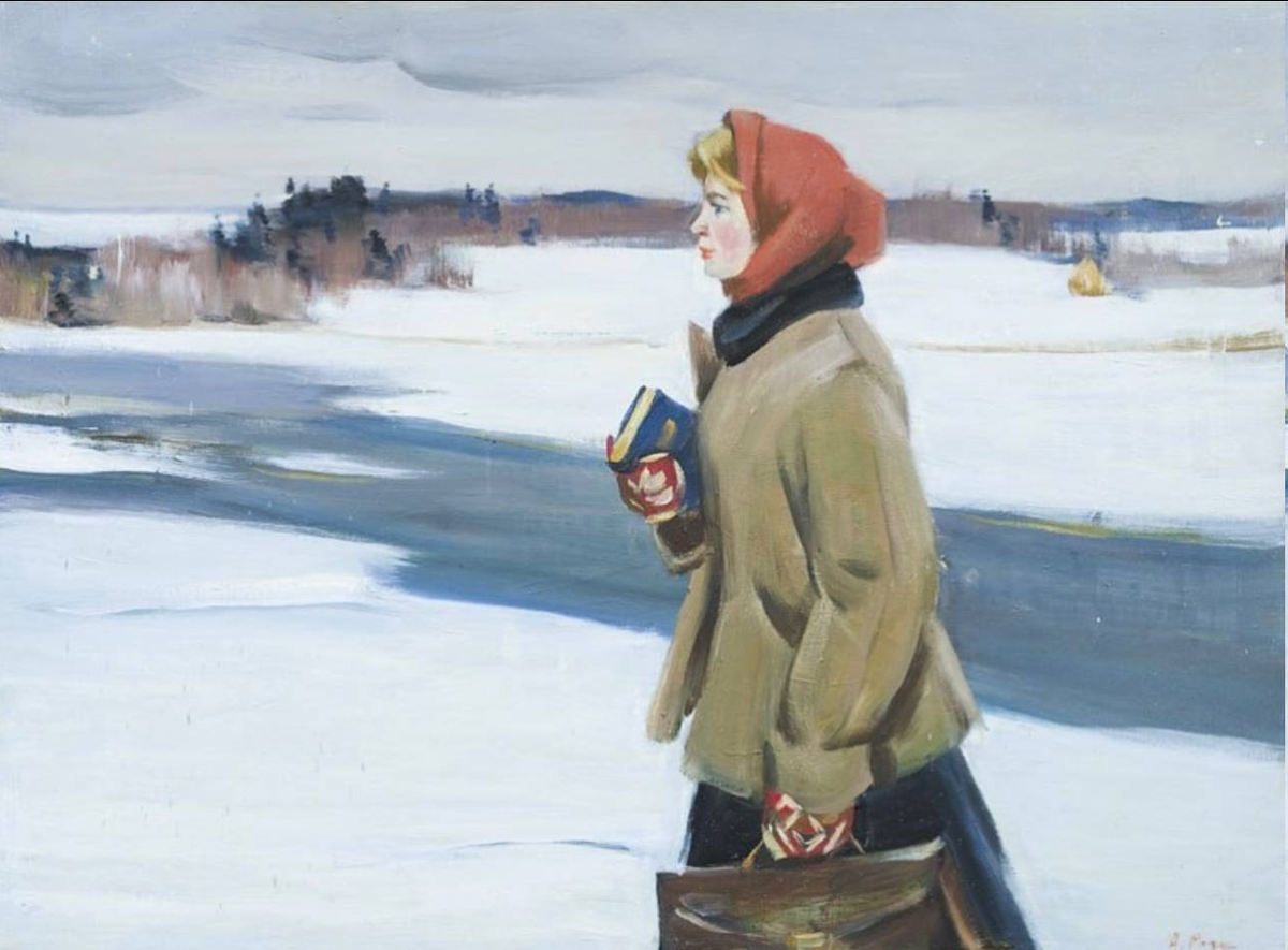 Игорь Раздрогин. «Сельская учительница». 1957
