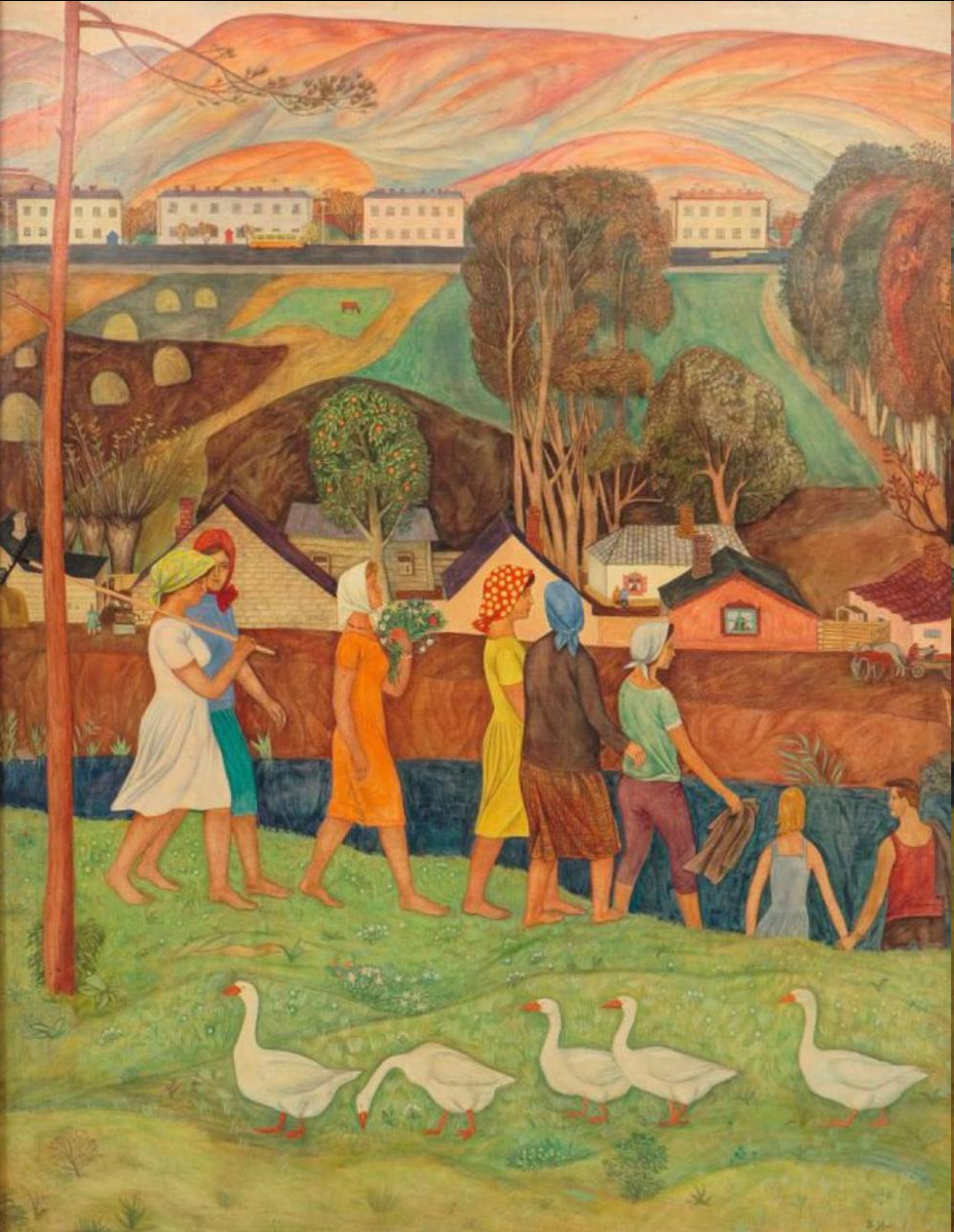 Виктор Ни. «Возвращение с поля». 1979