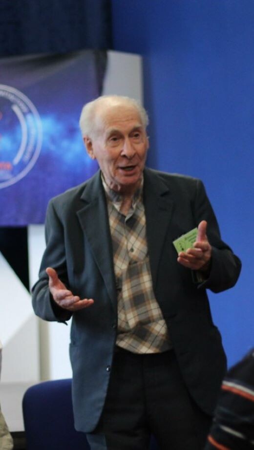 Исай Давыдов (24.10.1927 - 20.11.2020). Снимок сделан на фестивале фантастики "Аэлита". Екатеринбург, 2015 г.
