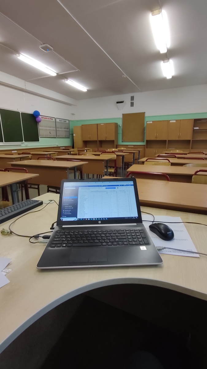 Пока ещё пустой класс. Через 20 минут начнётся урок. И это  день - последний перед каникулами. Но - 9 уроков. Тем слаще будет домашний ужин с разными крепкими напитками) 