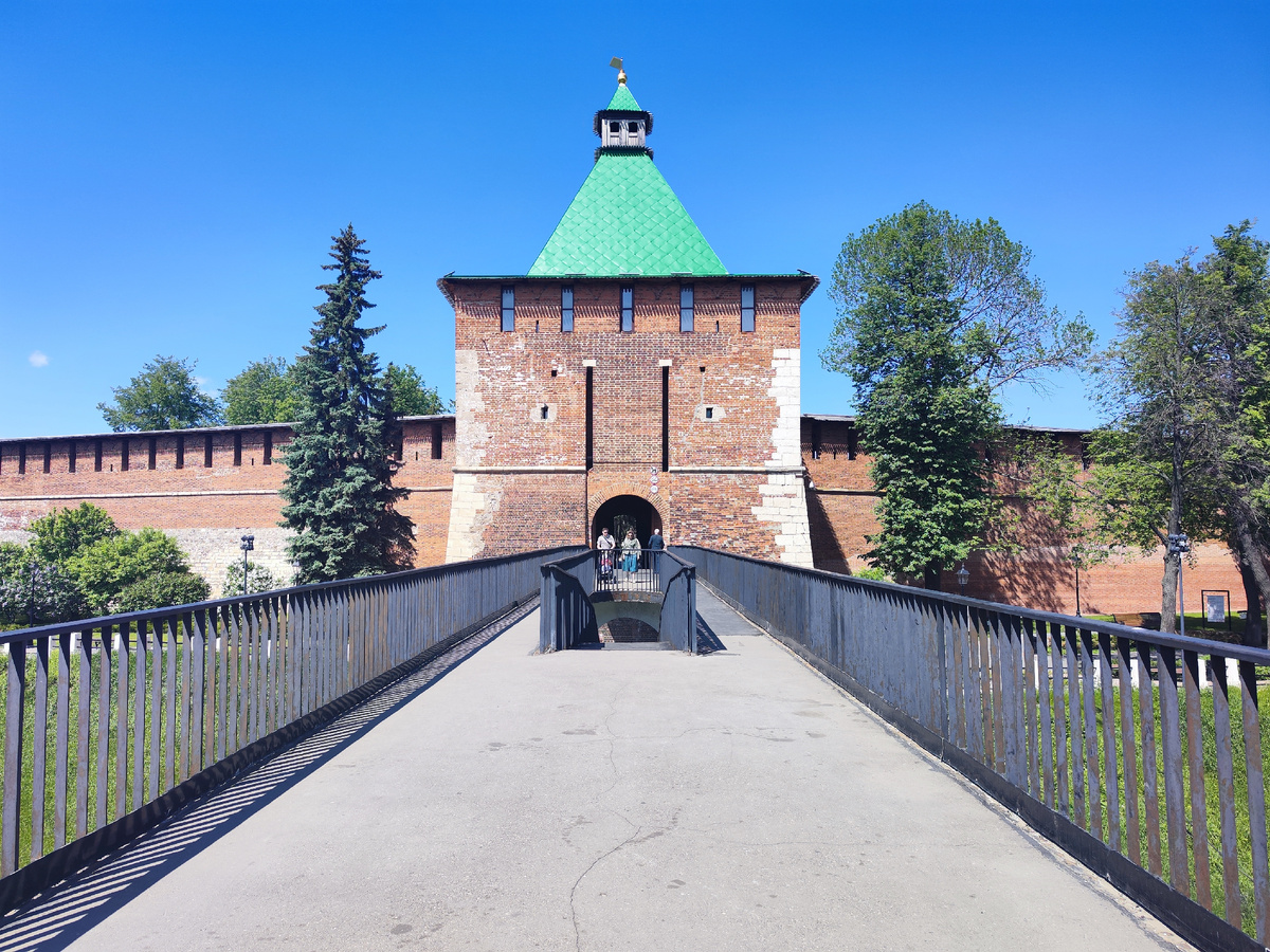 Никольская башня нижегородского кремля. Источник: фото автора