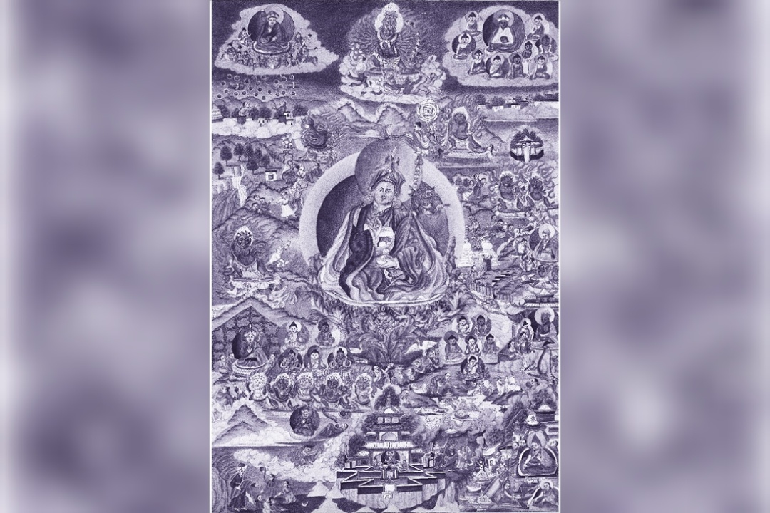 Гуру Ринпоче (Падмасамбхава). Тибет. Конец XIX в.