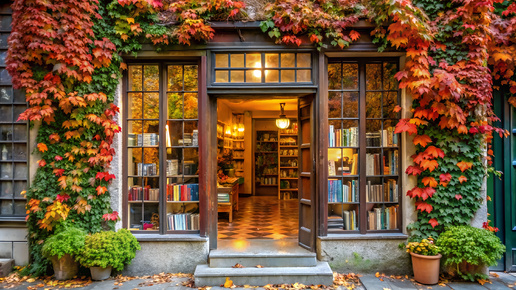 Autumn lounge in a bookstore, calm music | Осенний лаунж в книжном магазинчике, спокойная музыка