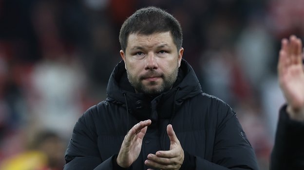    Главный тренер «Краснодара» Мурад Мусаев.Александр Федоров