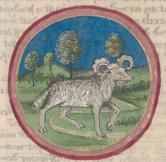 Овен. Кодекс Шюрштаб. XV в.