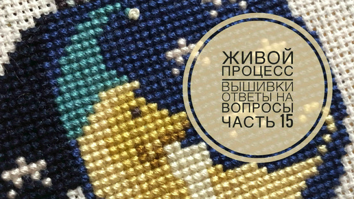 Живой процесс вышивки/Ответы на вопросы и комментарии/часть 15 (22.10.2021)