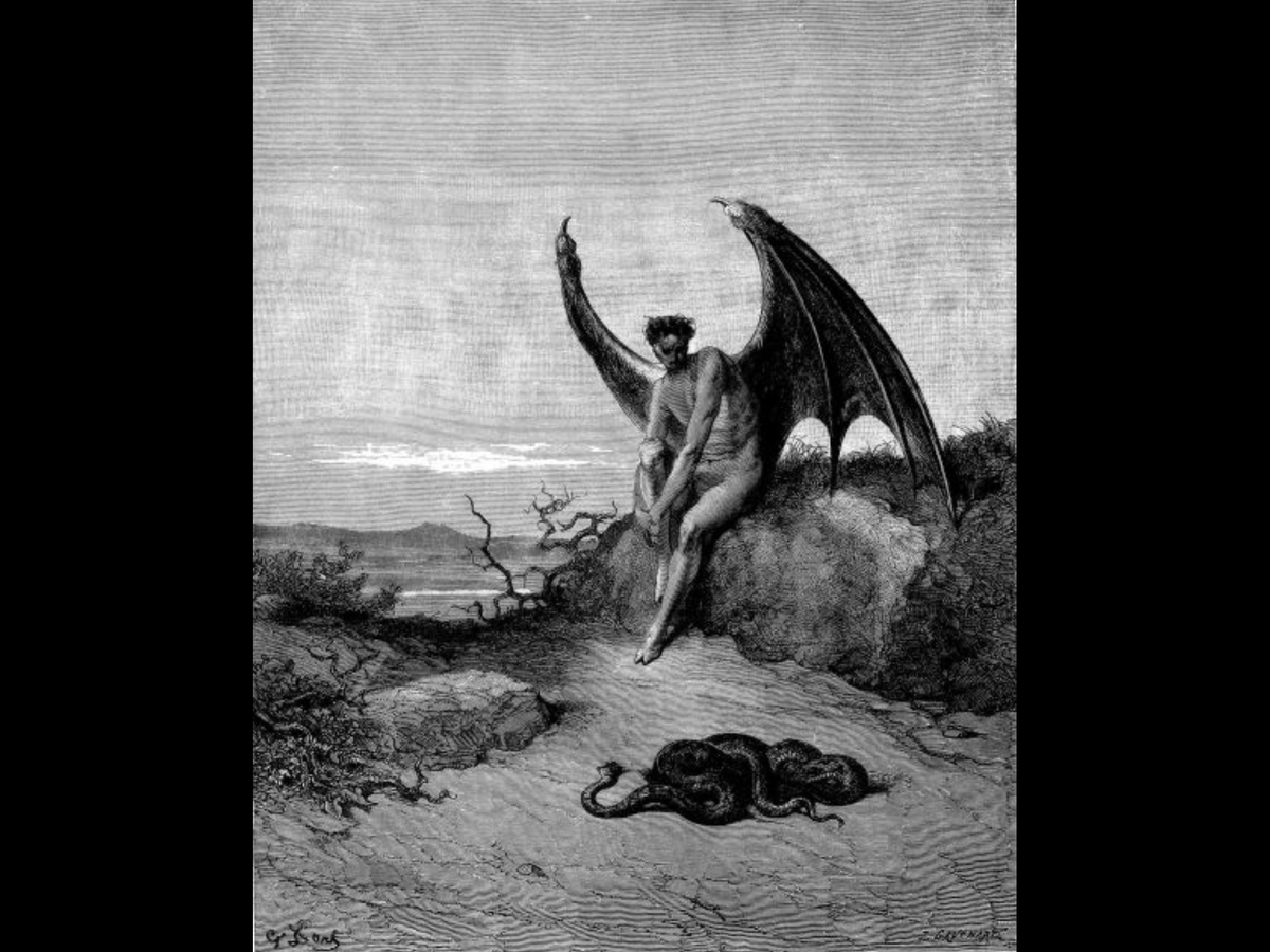 Фото с сайта: az.lib.ru                    Иллюстрация Гюстава Доре к поэме «Потерянный рай»