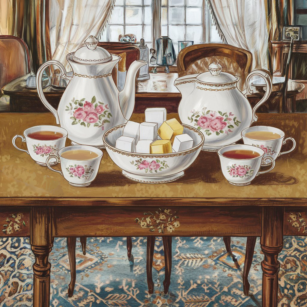 Стол для чаепития, который вы осмотрели