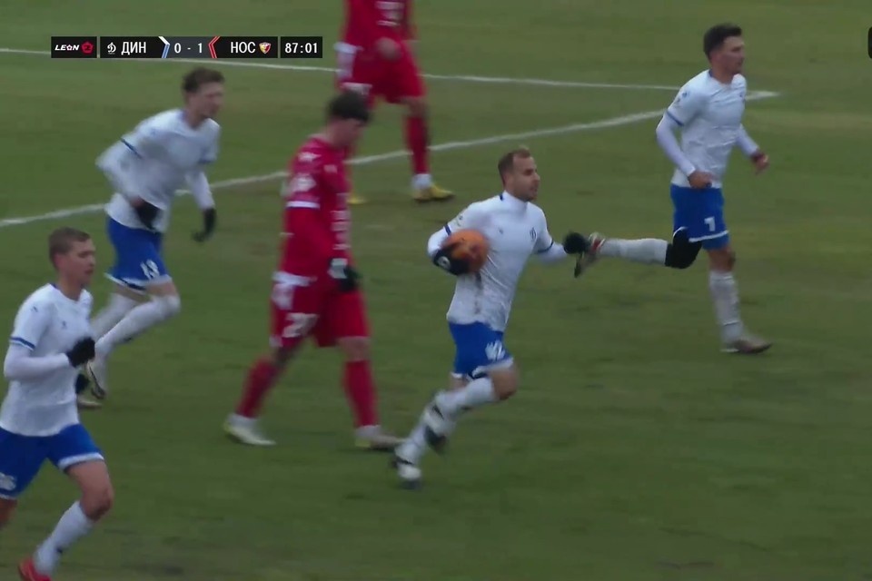    Счет сравнял Падерин. Фото: скриншот прямой трансляции сообщества LEON — Вторая Лига | Дивизион Б