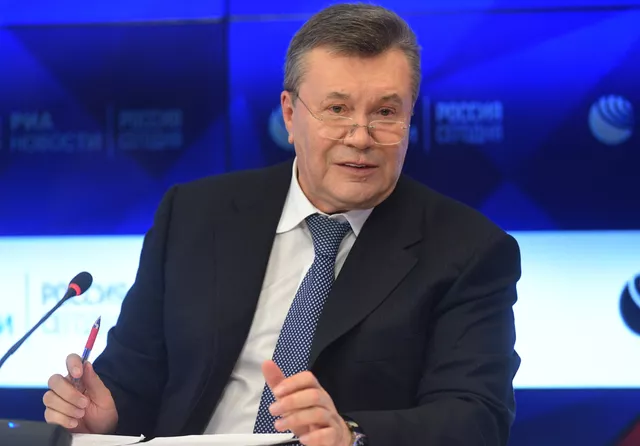 © РИА Новости . Владимир Трефилов Перейти в фотобанк
Пресс-конференция экс-президента Украины В. Януковича