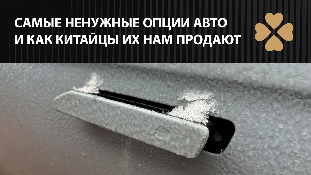 Выдвижная дверная ручка зимой 