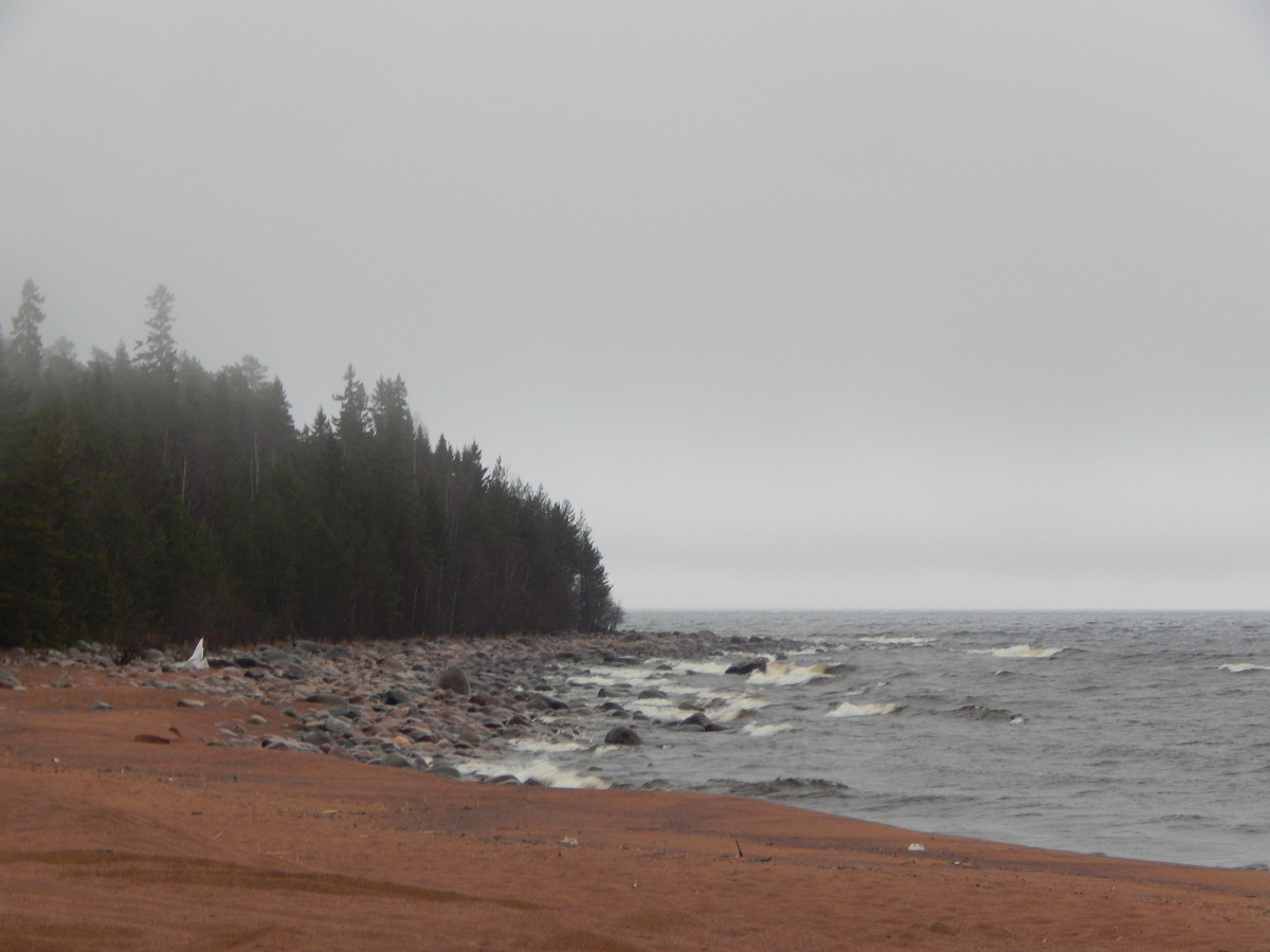 Ладожское озеро в начале ноября.