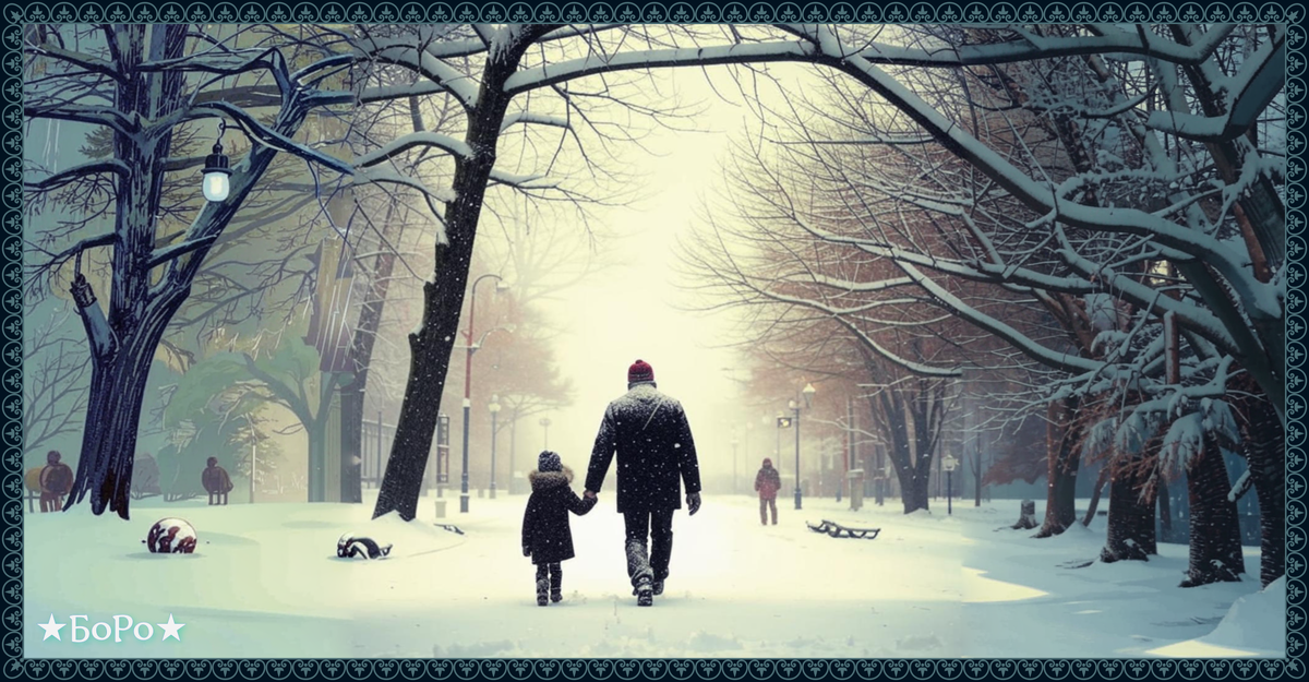 Детство... Прогулки с отцом всегда очень интересные и весёлые!!!