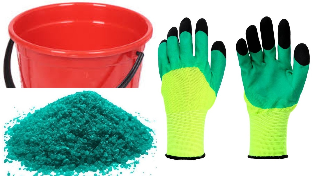  Все нужное для приготовления домашнего фунгицида.