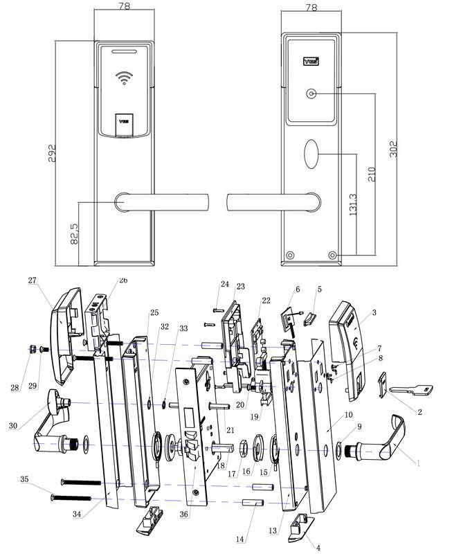Образец схемы умного замка