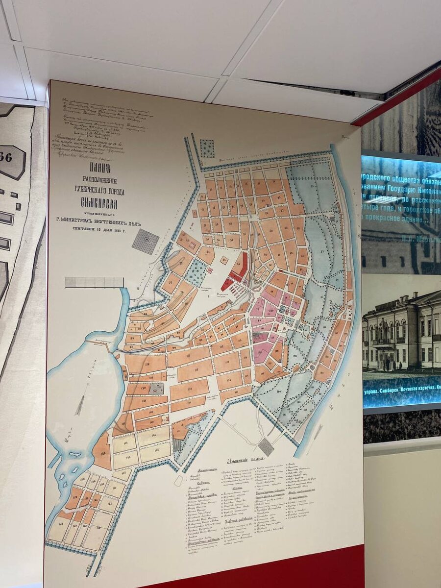 План расположения губернского города Симбирск. Фото: Дарья Лазарева