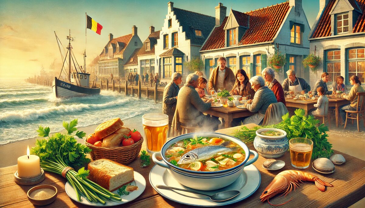 Традиции вокруг бульона из рыбы (сгенерировано DALL-E)