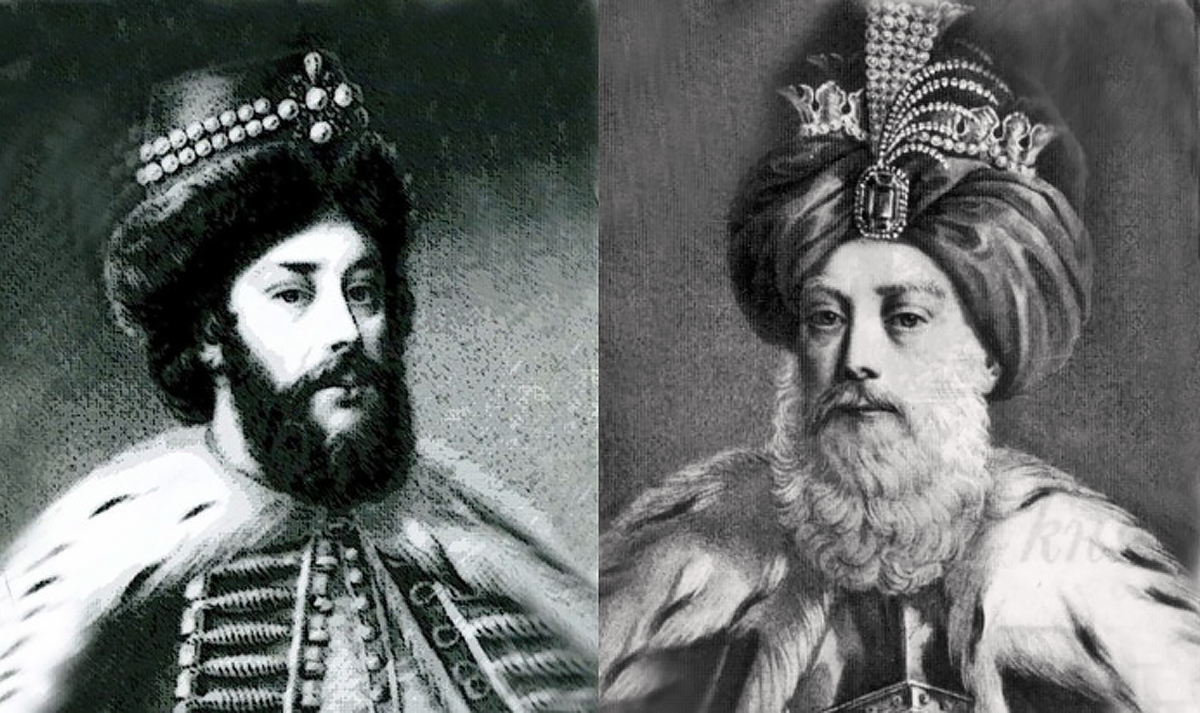 Хан Ногайской Орды Юсуф-мурза (фото справа), его сын Иль-мурза (фото слева)