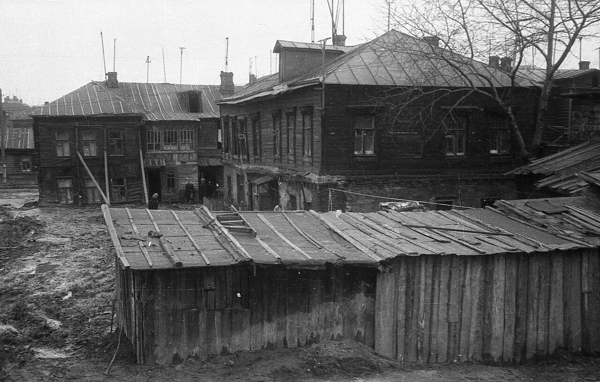 Деревянные бараки начала 19 века в Марьиной роще