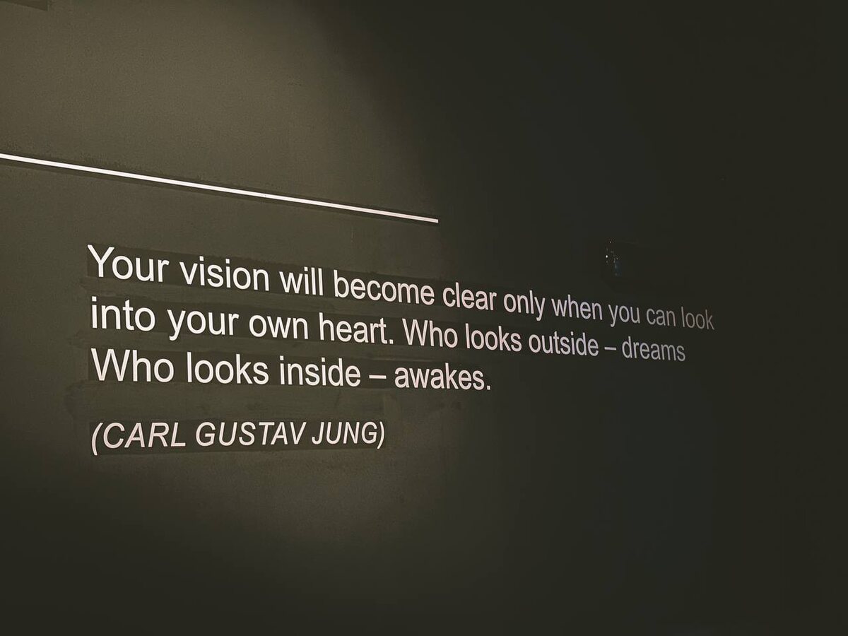 А это ещё одна цитата, уже от психолога К. Г. Юнга: "Ваше видение станет ясным только когда вы сможете заглянуть внутрь своего сердца. То, кто смотрит наружу – мечтает. Тот, кто смотрит внутрь – пробуждается."