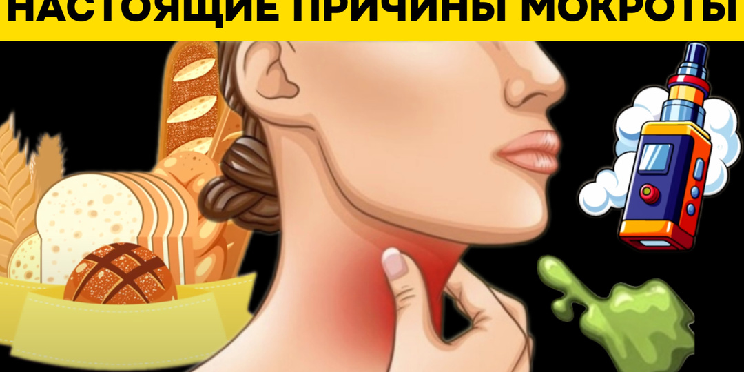 6 настоящих причин постоянной мокроты и слизи в горле