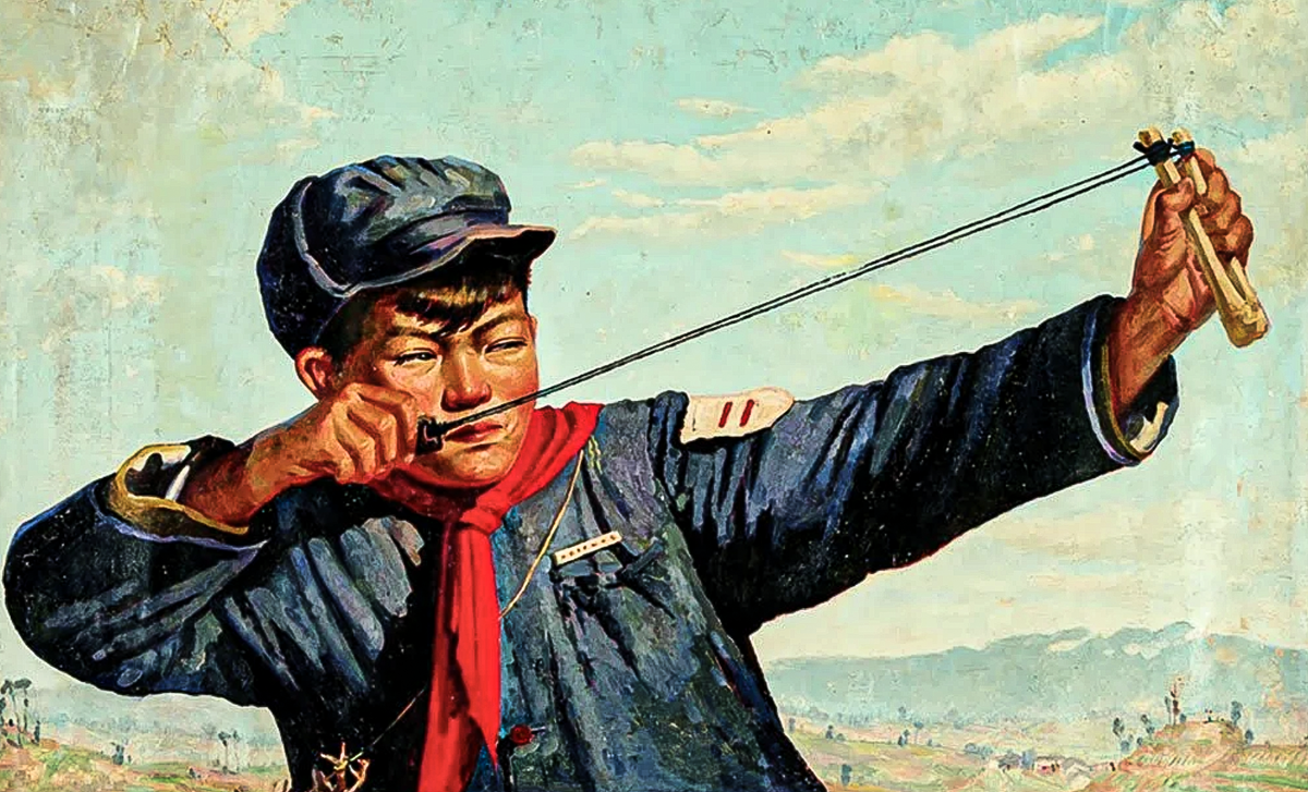 Шутливая детская рогатка в сложившихся обстоятельствах стала грозным оружием убийства невинных птиц.