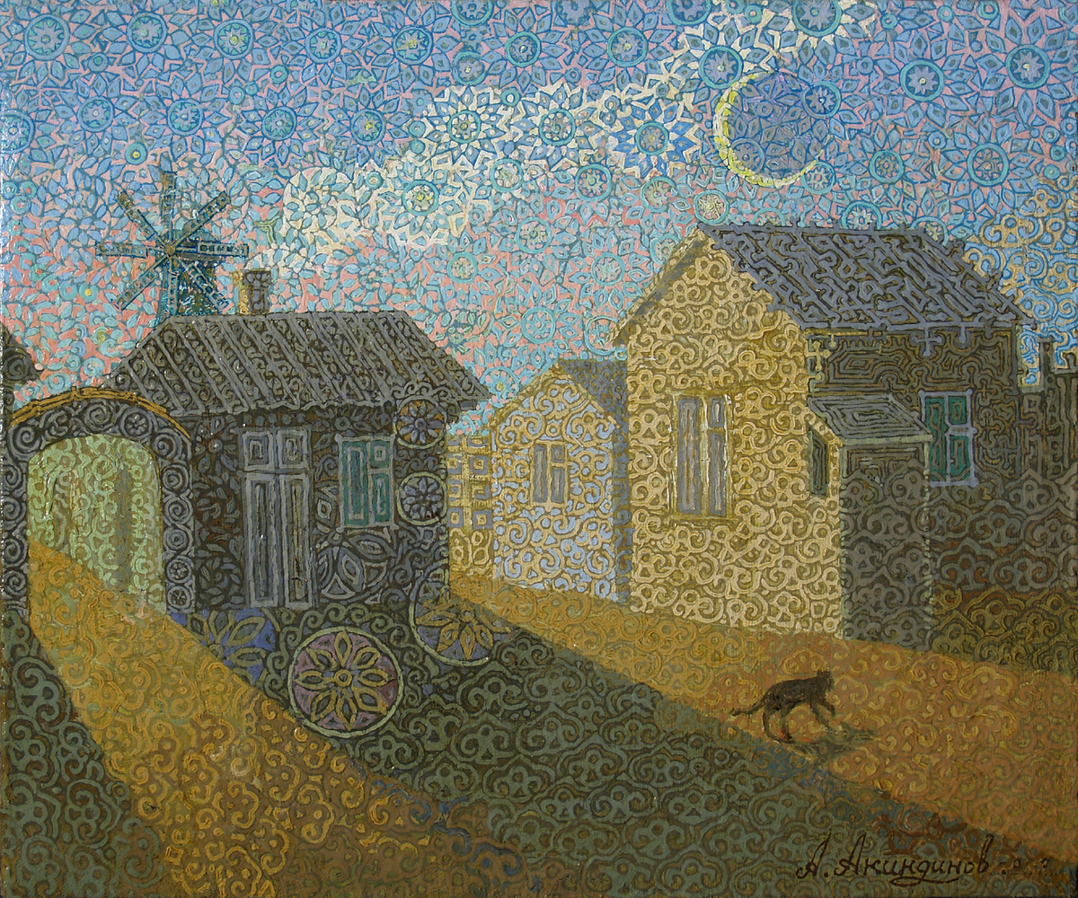 Картина Алексея Акиндинова "Утренняя соната", 50х60 см, холст, масло, 1993-2024 гг.