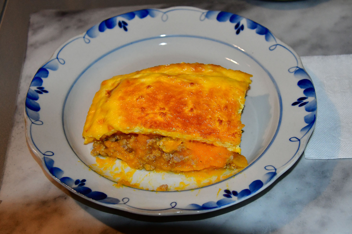 Тыква с мясным фаршем