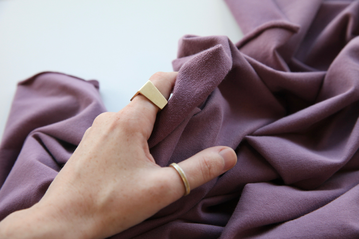 Футер 2-хнитка в оттенке "инжир"