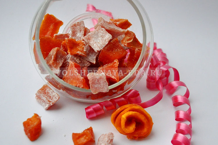 Цукаты из тыквы