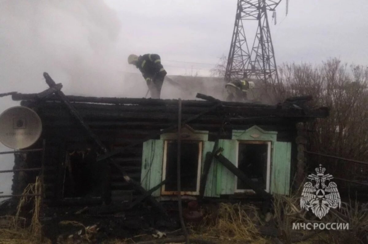    Труп мужчины нашли во время пожара в поселке Кокуй Сретенского района