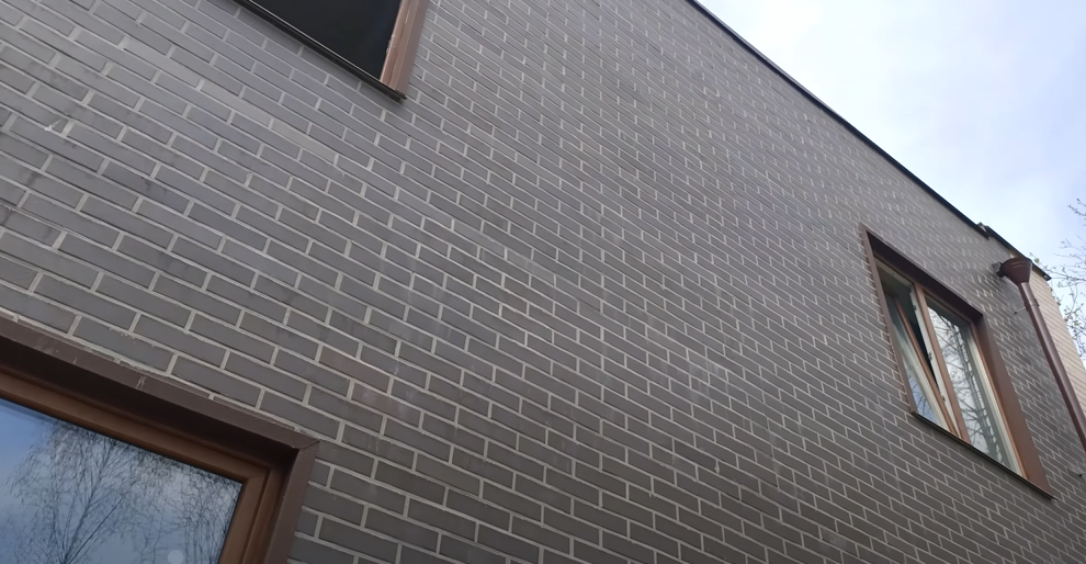 Монтаж клинкерных термопанелей на фасад - 100 штук