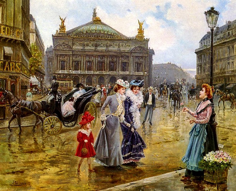 Хоакин Пальярес-и-Альюстанте. Опера, Париж, 1901. Во Франции ездят справа...