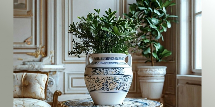 ГОРШОК В КЛАССИЧЕСКОМ СТИЛЕ сгенерирован в Шедевруме