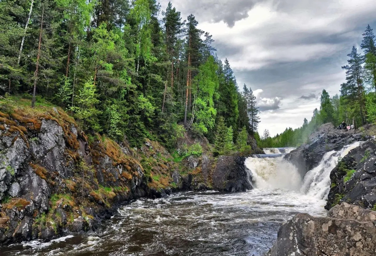 Водопад Кивач. Республика Карелия