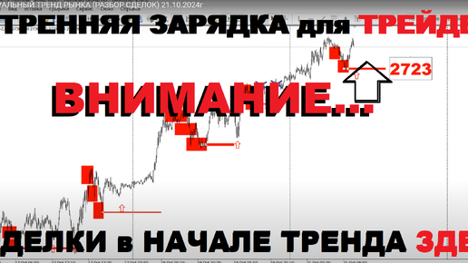 АКТУАЛЬНЫЙ ТРЕНД РЫНКА (РАЗБОР СДЕЛОК) 21.10.2024г