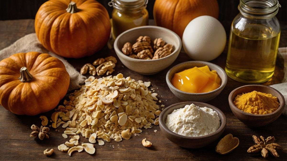 ингредиенты для тыквенных оладий 